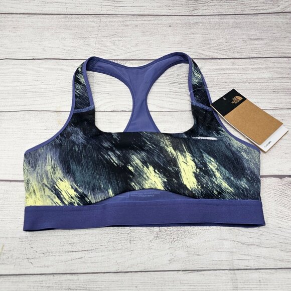 NWT The North Face Women's The Movement Cave Blue Sports Bra Size XS - Picture 1 of 3